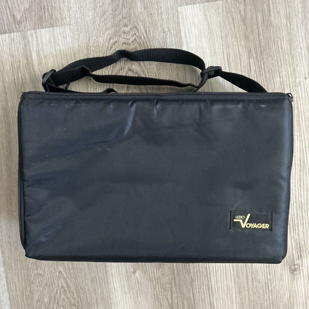 Lebo Voyager 60 Cassette Double Sided Travel Bag Tapes Storage Case Black VTG